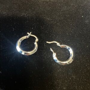 Elegant Sterling Silver Hoop Earrings